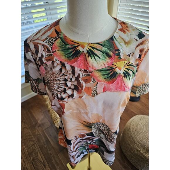 Ted Baker London Floral Blouse Women's Size M Bohemian City - Picture 2 of 9